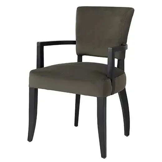 Beställ nu Karmstol Maggie velvet dark brown